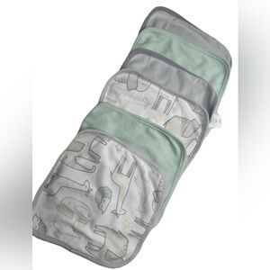 Cloud Island 6-Pack of Lightweight 9" x 9" Infant Washcloths No Packaging New